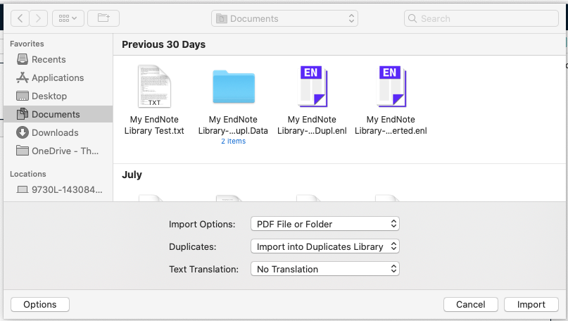 Import PDF folder