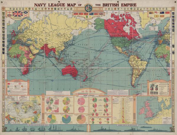 Map showing British Empire.