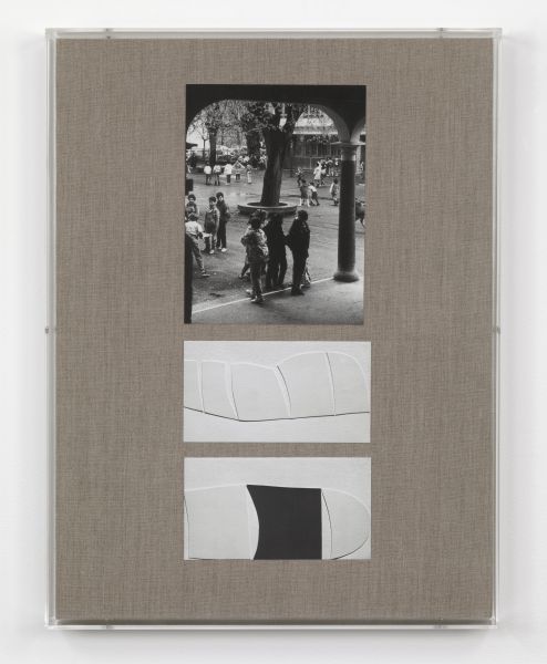 Untitled, 2011. Paper Collage on Linen, Perspex Frame, 62cmx47cm. Courtesy of the artist and Modern Art London.