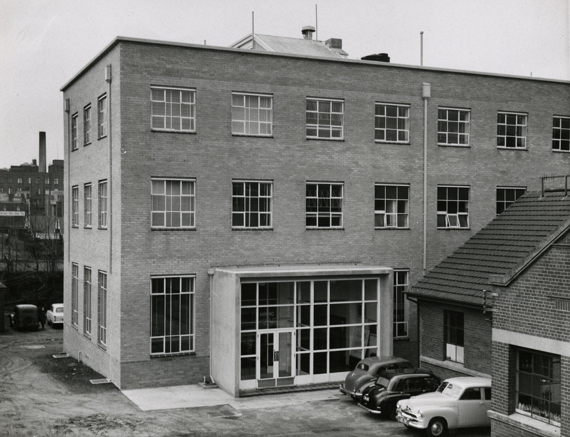 Mining and Electronics building, c1955