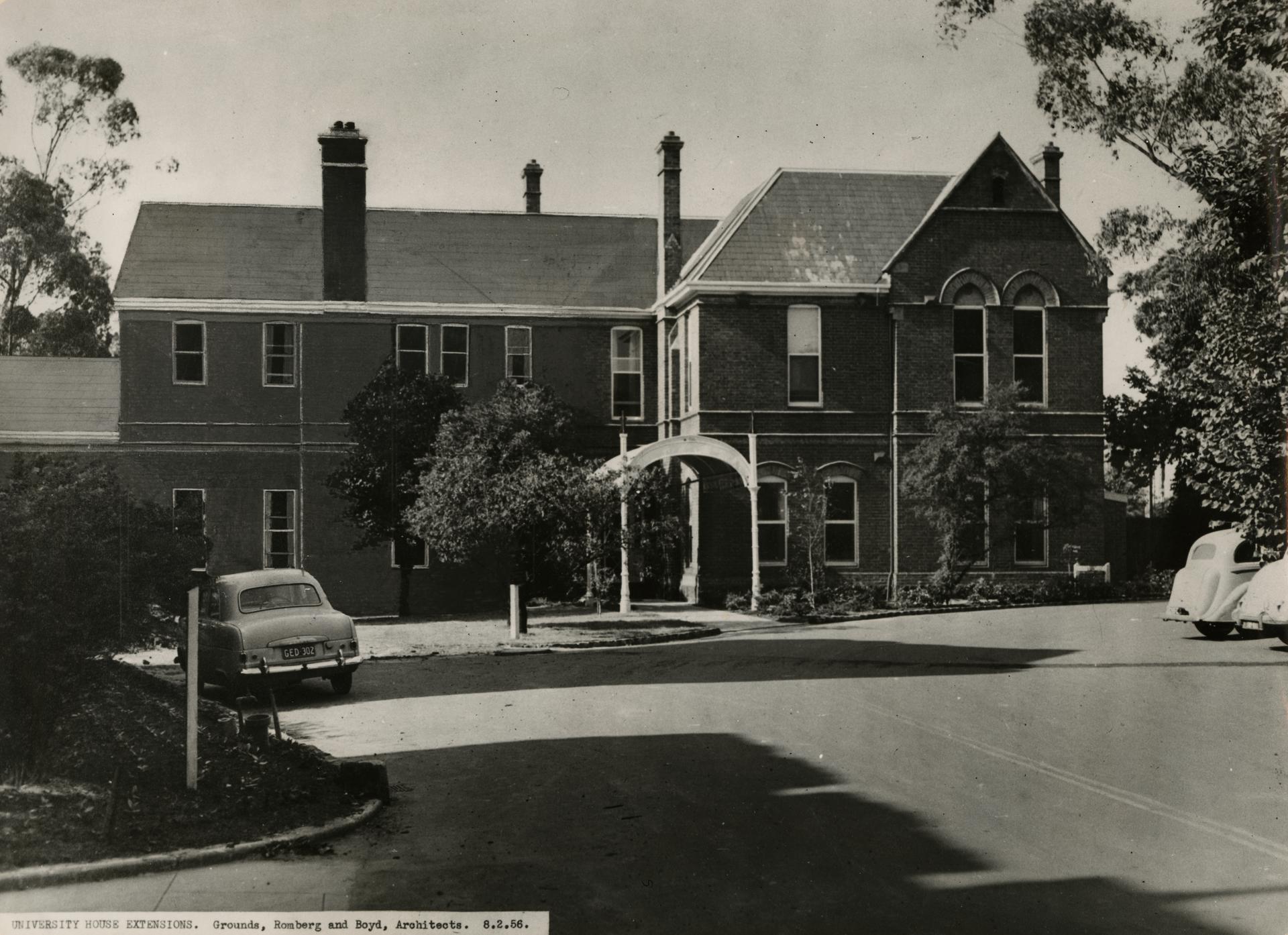 University House extensions, 1956
