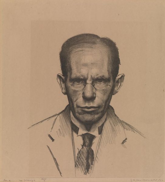 J. S. MacDonald, Self-portrait, 1922. National Gallery of Victoria.