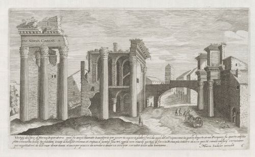 Remains of the forum of Nero Emperor, which was also called transitory because it was in the middle of the other forums.