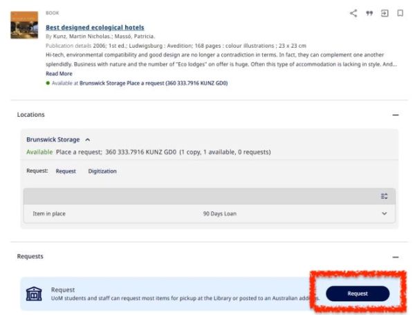 Use Library Search to find the record