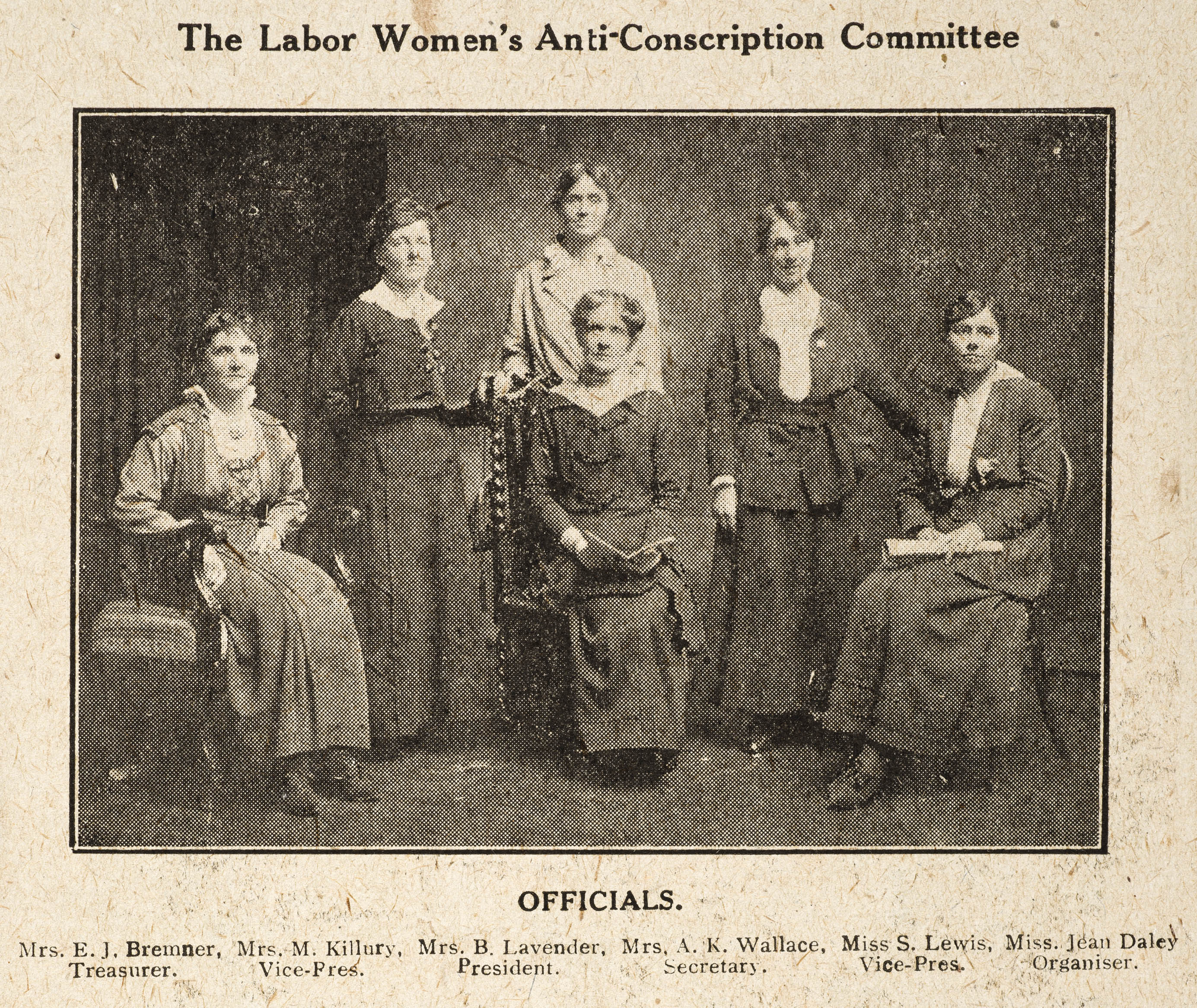 “The Labor Women’s Anti-Conscription Committee”, Labor Call, November 1916