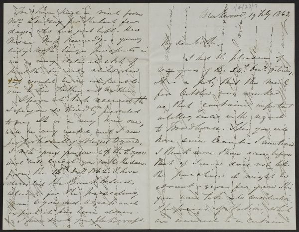 Correspondence from Daniel Ritchie to Robert Ritchie