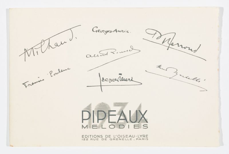 Cover of EOL's 1936 publication Pipeaux