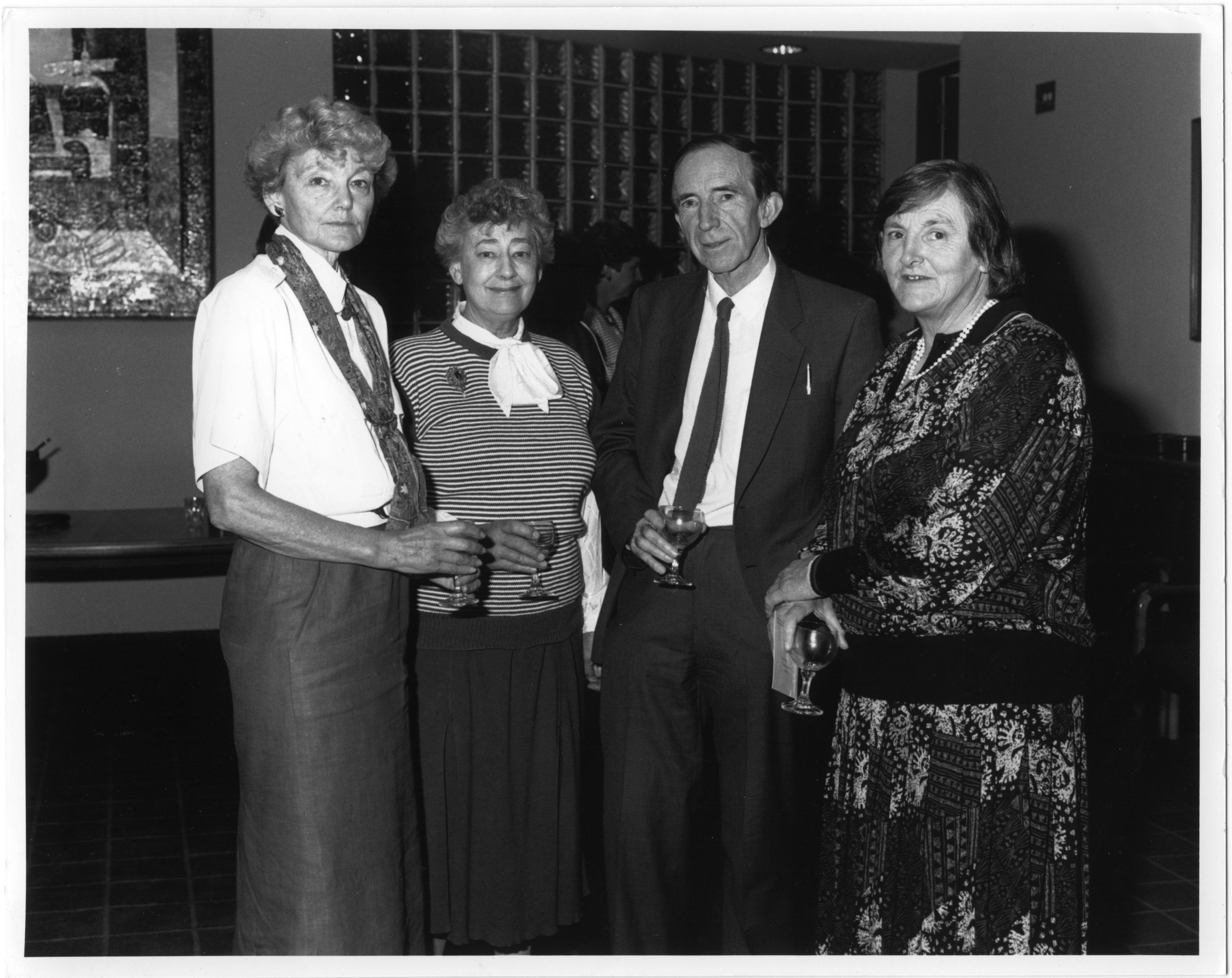 Board of Social Studies, 1988, including Dr Len Tierney, and (right) Fay Marles