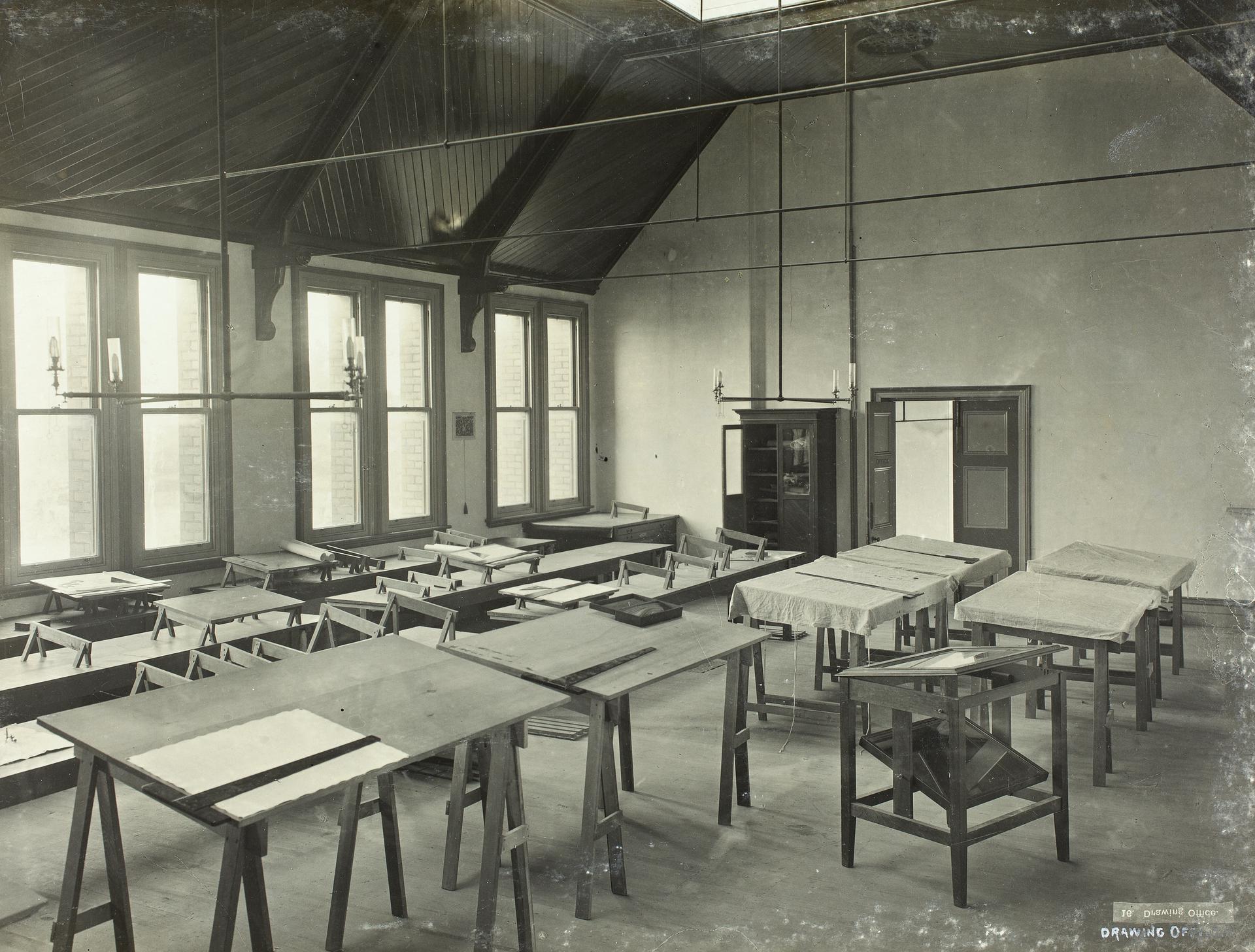 Interior of Drawing Office, c1901