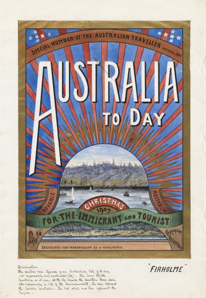 Cover Art, Australia To-Day 1907