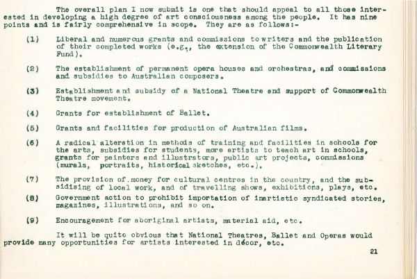 Extract from Allan Baker’s manifesto in DAUB (1948)