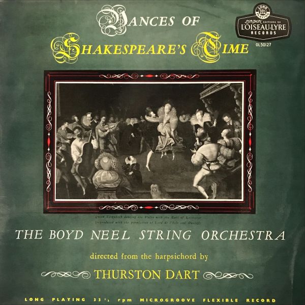 Cover of the l'Oiseau-Lyre LP Dances of Shakespeare's Time