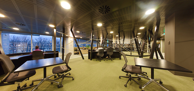 Interior seating of the library
