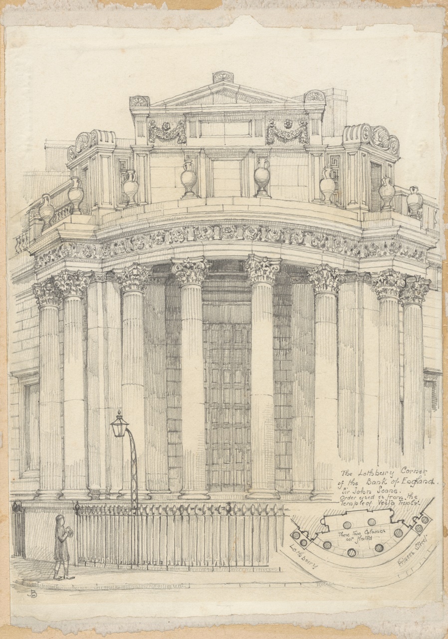The Lothbury Corner of the Bank of England