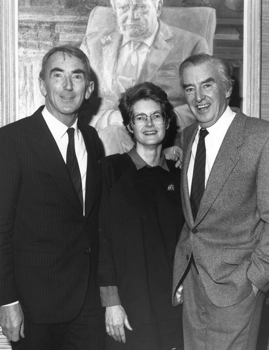 George Seddon (left), Lord Mayor Leckie Ord and Peter McIntyre