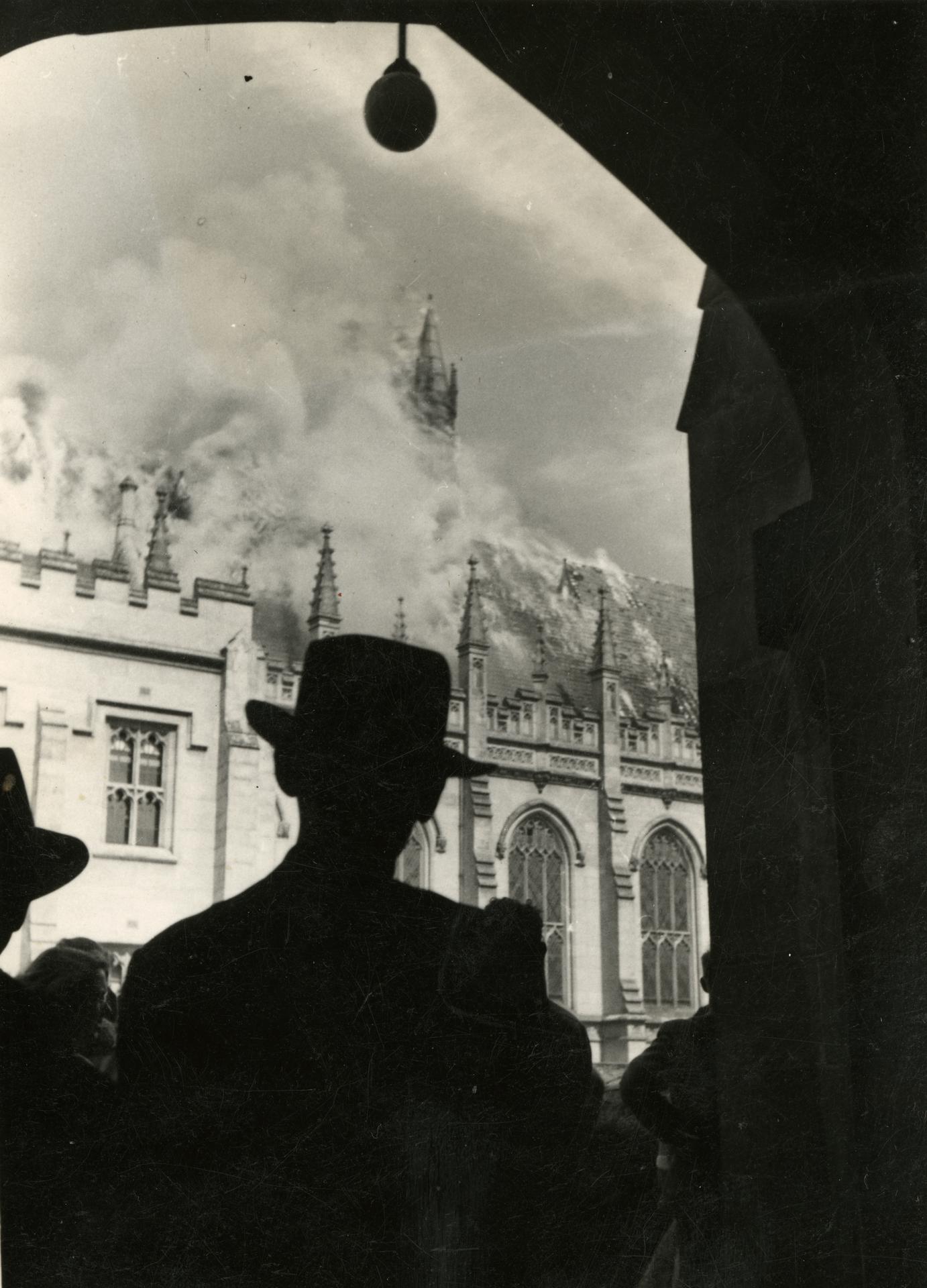 Old Wilson Hall fire, 25 January 1952