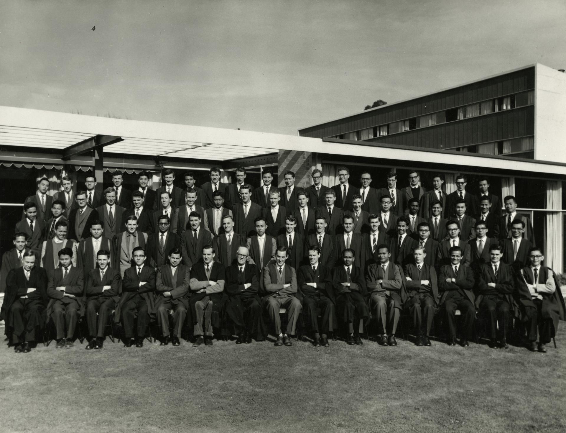 International House and student group, many of them Colombo Plan students, 1959