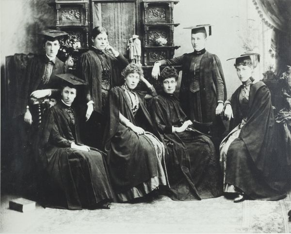 Women medical students, University of Melbourne, 1887, University of Melbourne Photographs Collection, 1994.0044.00001