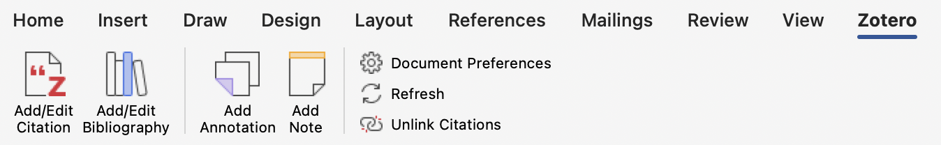 Add note in Zotero tool bar
