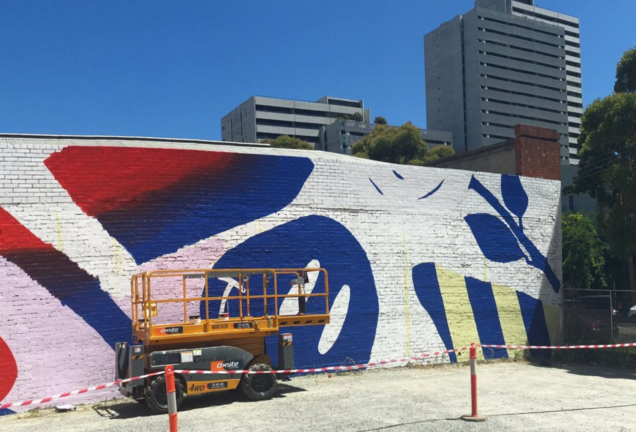 Elliott Routledge Funskull's wall for Sugar Mountain 2017