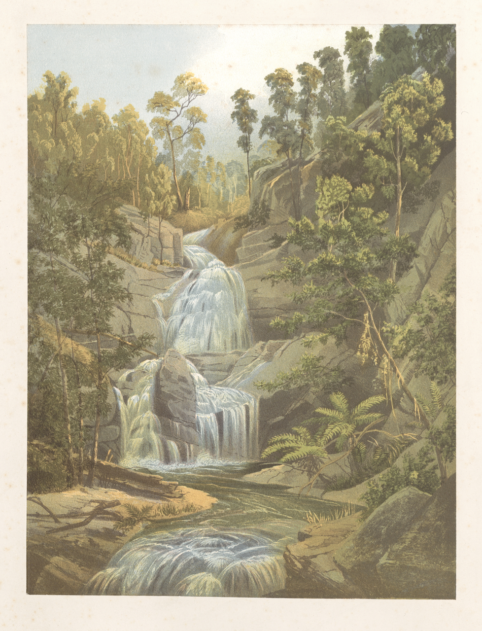Serpentine Creek Falls - Mcalister River - Gippsland, Baillieu Library, Chevalier Nicholas, 1993.2078.000.000
