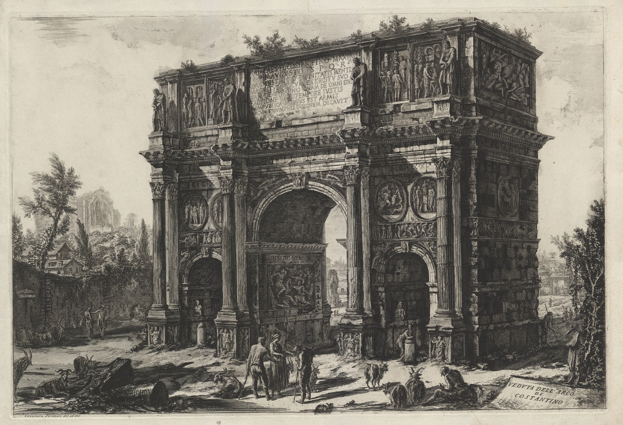 View of the Arch of Constantine