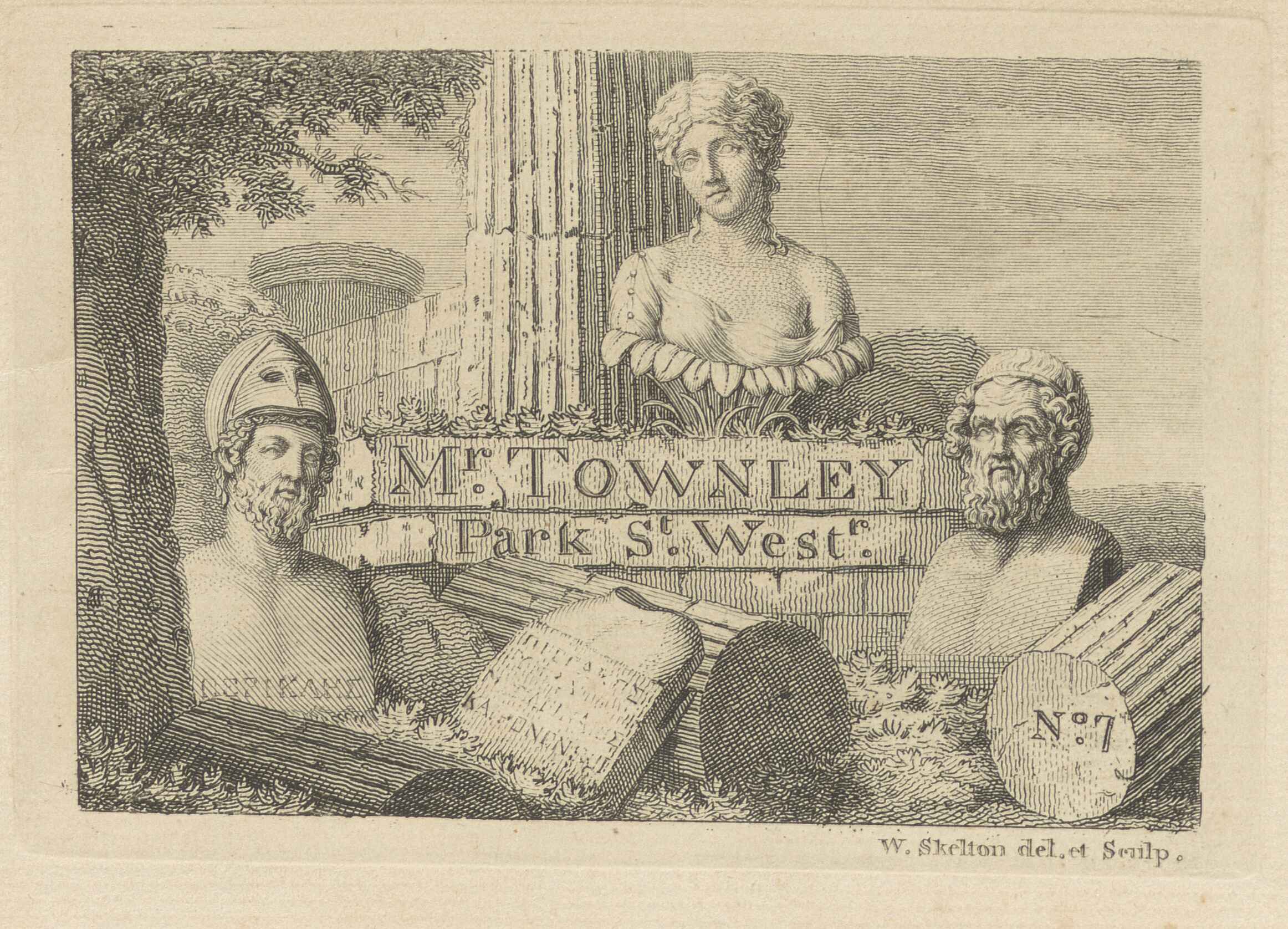 (Visiting card of Charles Townley)