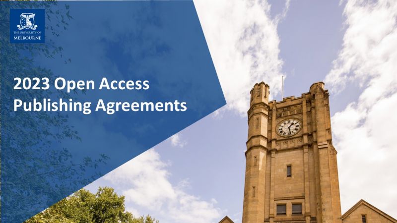 Image for 2023 Open Access Publishing Agreements | Researcher@Library