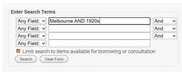 For more complex searches, click MODIFY SEARCH to easily view and copy the logic: