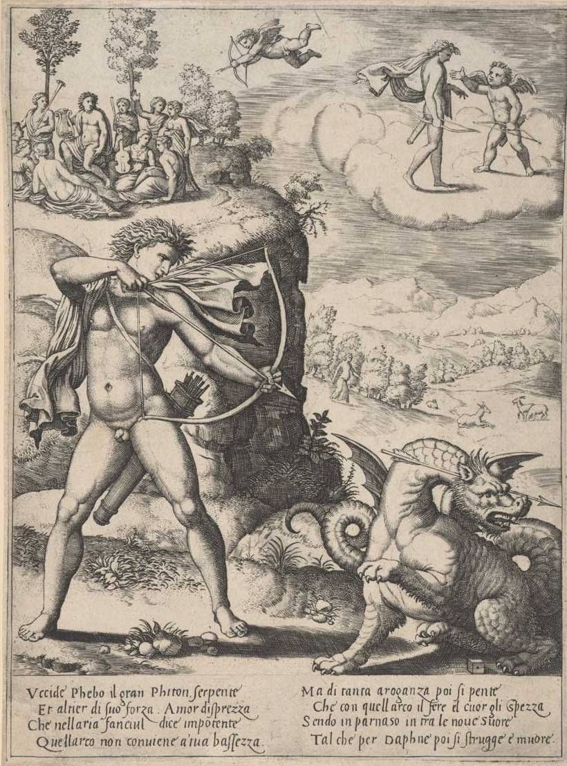 Apollo killing the python, c. 1530–60