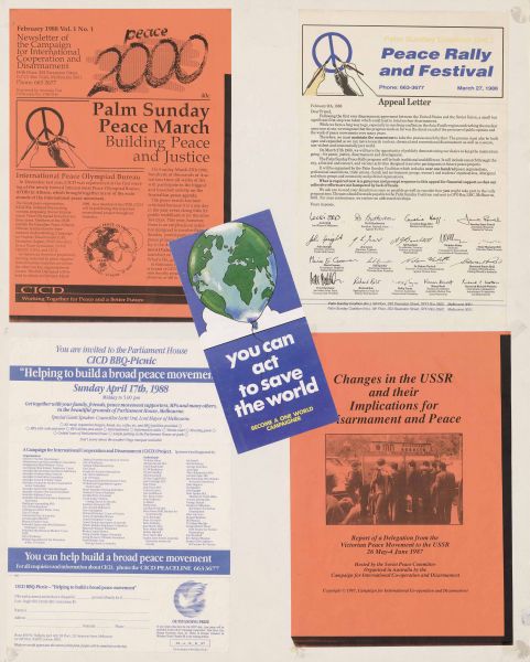Stop the war (Rally for Peace, International Women's Day Rally, Network for Peace in the Middle  East), undated, Posters compiled by Campaign for International Co-operation and Disarmament, 2010.0009.00268