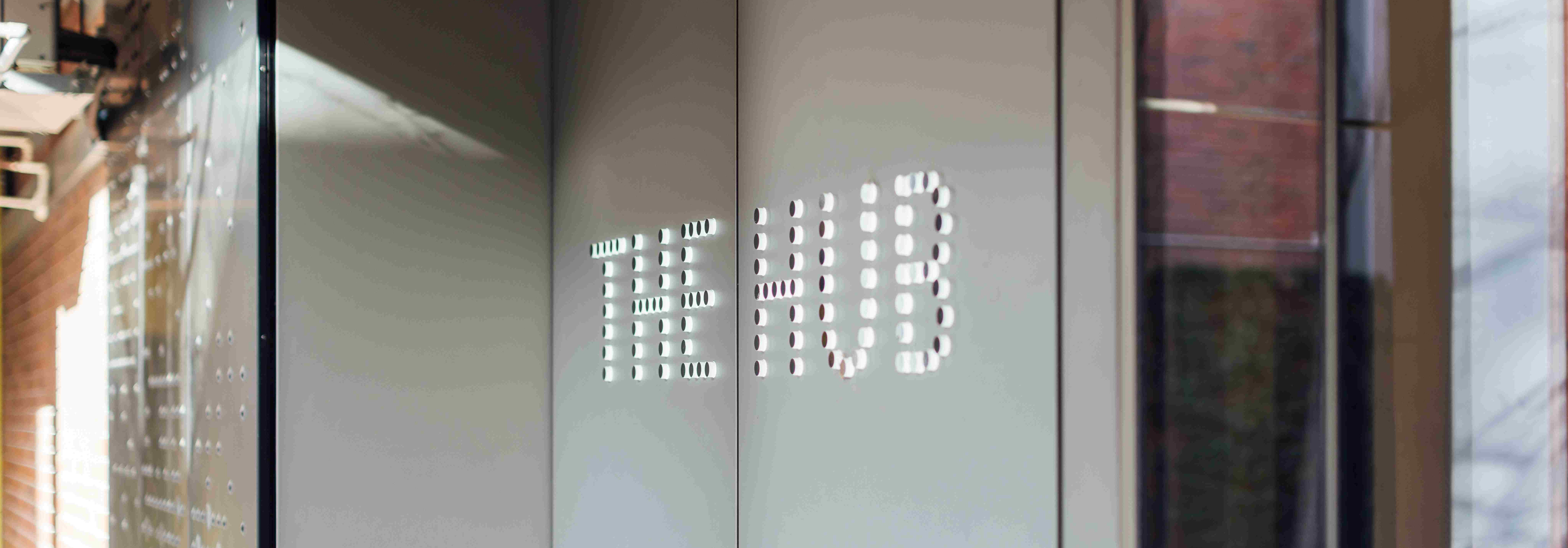 The Hub signage, Southbank campus