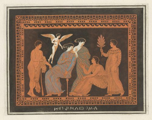 (Demeter, Eros and attendants, from an Attic pelike)