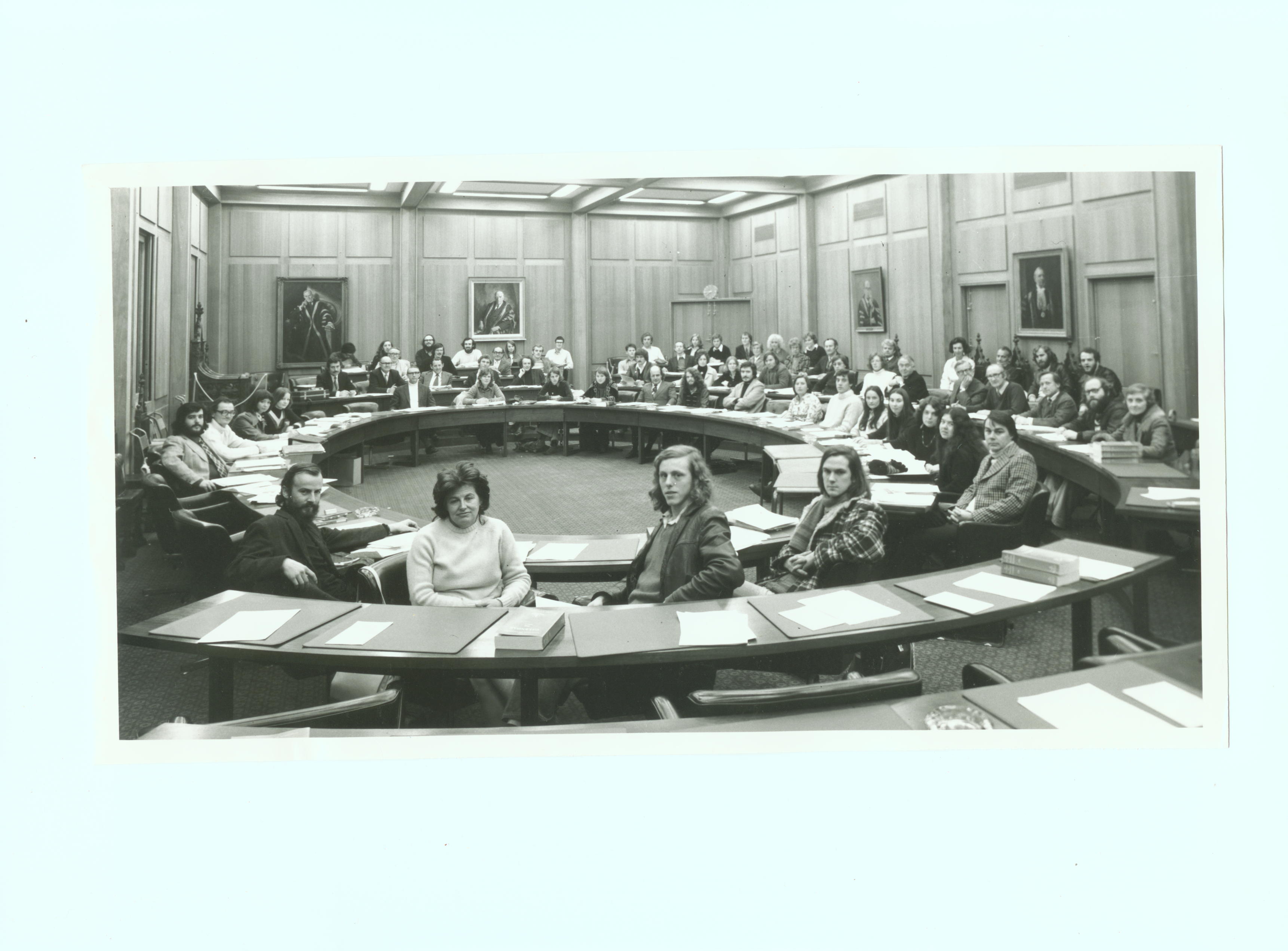 Assembly meeting, 1975