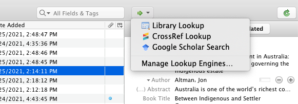 Library lookup 2