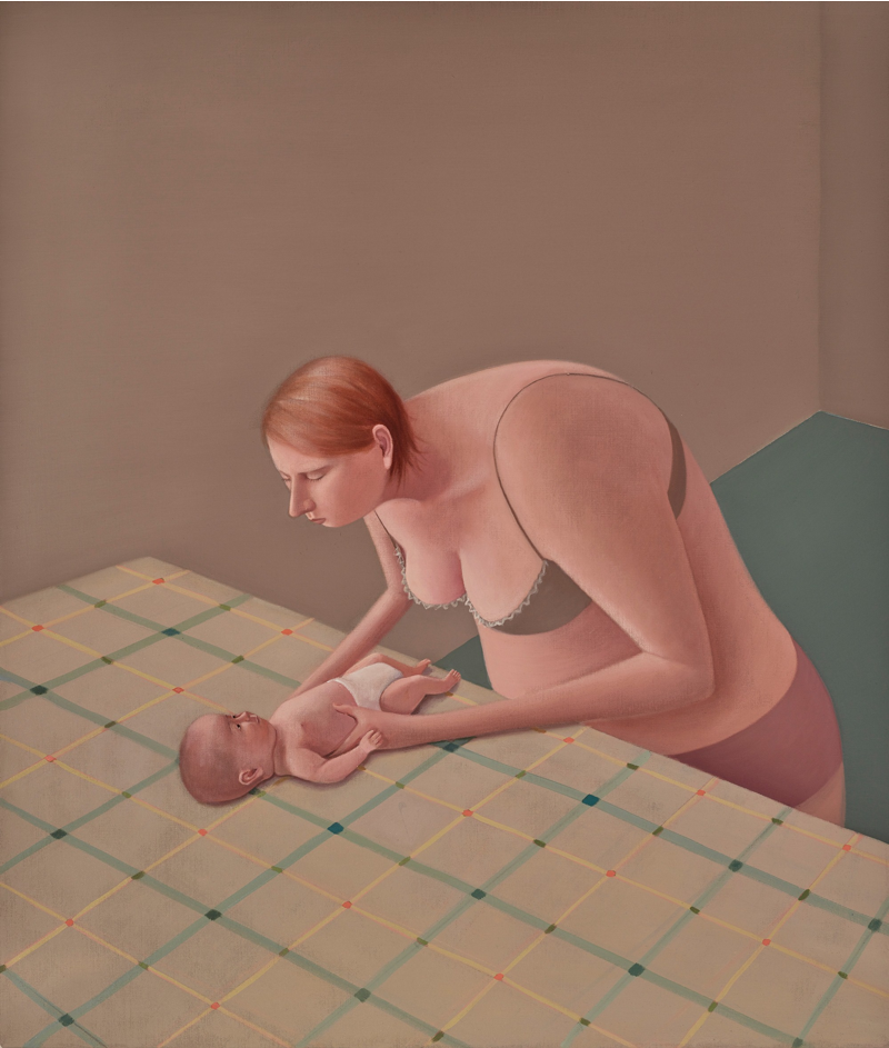 Prudence Flint, 'Baby' 2015 oil on linen 106 x 90cm. Image courtesy of the artist.
