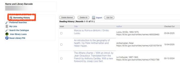 Start at the old Catalogue Search page, and click Return To Your Record.