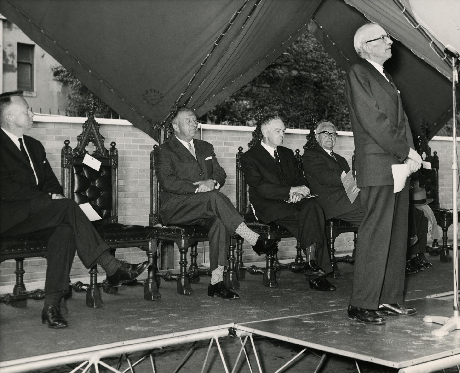 Premier Bolte and Vice-Chancellor Paton, 1961
