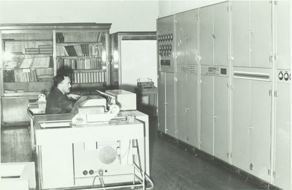 CSIRAC computer, University of Melbourne, circa 1958, 2017.0071.00157.