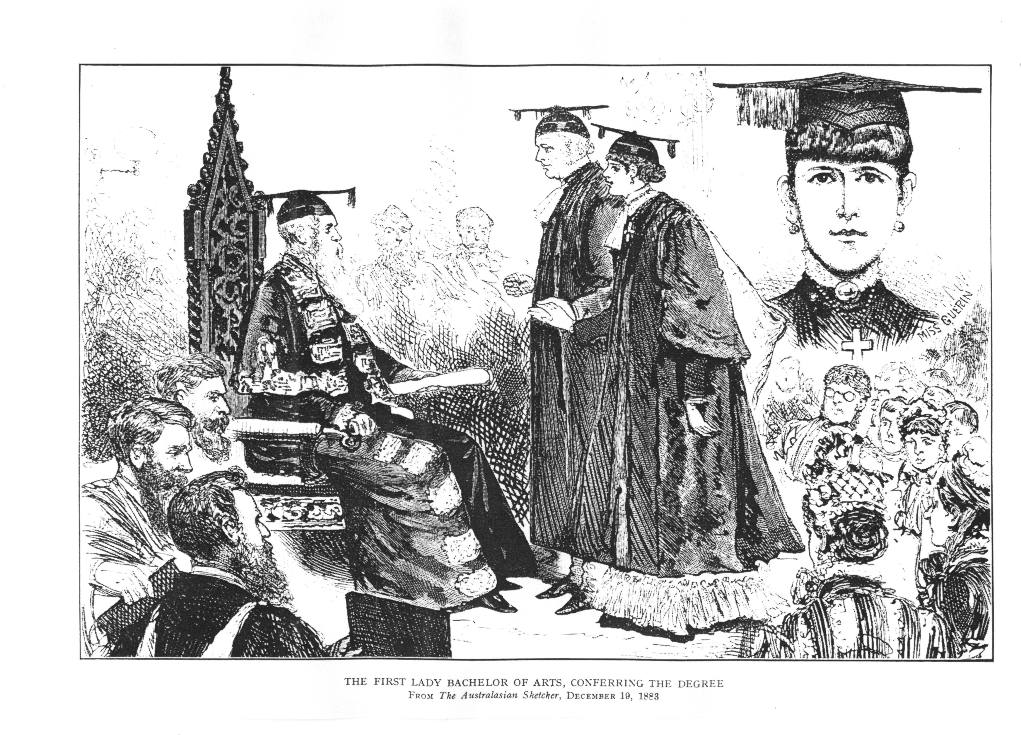 Bella Guerin's graduation, 1883