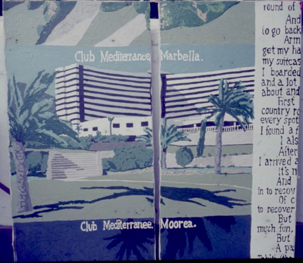 Ian McLean, 'Club Mediterranee, Moorea', made in third year at the VCA. Image courtesy of Ian McLean